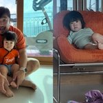 강재준, 캐릭터를 낳았네..“왜 거기 올라가 있어” <b>앙증</b>+깜찍 아들