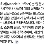 니네 <b>만델라</b> 효과라고 아냐