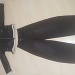 [드루와] 가죽자켓에 흑<b>와이드</b>청 사진올림