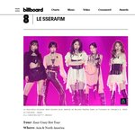 르세라핌의 2025 투어 성적이 걸그룹중 1위래