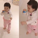 박수홍 딸, <b>칫솔</b> 물고 첫 걸음마…"위험해"·"목 다칠수도"...