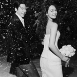 그림 같은 투샷… 김우빈·신민아, 웨딩 사진 공개