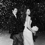 [모두드루와] 신민아김우빈 <b>웨딩화보</b> 공개, 함박눈 맞는 세기의 비주얼...