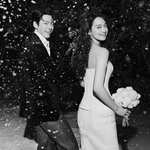 김우빈신민아, 투병도 극복 '10년  <b>결실</b>'..이광수 • 도경수 축복...