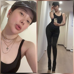 “살쪘다더니 <b>등짝</b>부터 다르다” 서인영, 블랙 올인원에 드러난 허리→골반...