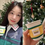 즐기는 커피~…트리 앞에서 홈커피 감성샷, 연말 <b>따뜻</b>하네 [해시태그]
