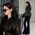  <b>무심</b>한 듯 시크! 아이웨어와 퍼 재킷 찰떡 분위기 쓱 끌어올린...