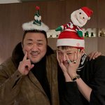 "AI인줄 알았네" 마동석, <b>지드래곤</b>과 즐긴 크리스마스 [해시태그]