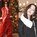 고현정, AI 아니야?…새빨간 깃털 드레스, '인간 트리' 파격...