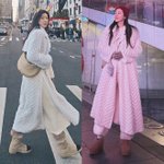 박한별, <b>뉴욕</b> 크리스마스의 잇걸! <b>뉴욕</b> 거리 휘저은 로맨틱 헤링본...