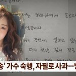 의혹 트로트 여가수 실명 공개…"숙행 <b>자필</b> 편지, 안타까운 일"