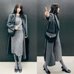 쭉 뻗은 얼죽코! 시사회 끝내고 <b>시크</b>하게 컴백 홈 톤온톤 코트룩