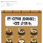 한국인이 좋아하는 국밥 순위 <b>TOP</b> 9