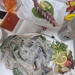오징어회 오마넌치 시켜서