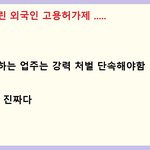 고용허가제로 외국인 노동자를 끌어들인 <b>노무현</b>이가 진짜 매국노이다 .......