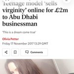 자신의 처녀성을 30억에 판 <b>여성</b>