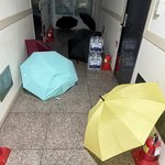 대체 우산을 왜 <b>복도</b>에다 말리는거임?