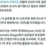 [댓글부탁해] 샤이니 태민, 코첼라 무대<b>이후</b> 전세계, 미국 스트리밍...