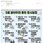 5월 알아두면 좋은 증시일정