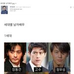 <b>새</b>대별 남자배우
