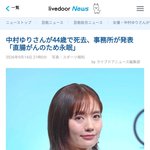 [추천선플만] <b>일본</b> 여배우 나카무라 유리 사망 소식
