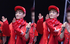 엑소 빨간색 존1나잘어울려;;