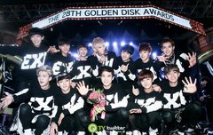 골든디스크 엑소완전체사진!!!