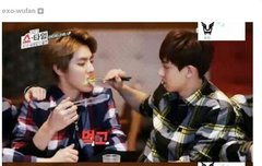 크리스 & 찬열  귀엽다