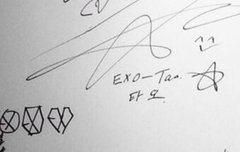 오늘 비바폴로가서 멤버들이 한 싸인!!!