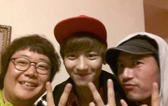 정법멤버들과 찬열이 사진