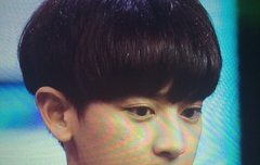 해캠 애기애기한 흑발 바가지 찬열