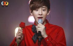 꽃을 든 찬열이