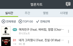 멜론 실시간순위  5위!!