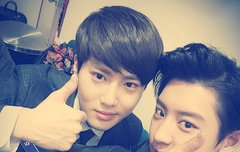 찬열이 인스타에 준면이!!!