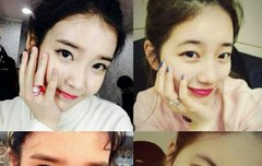 수지은 같은 포즈 셀카