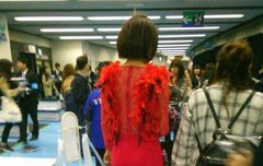 오늘 일본 돔콘 수호 여장 따라한 남팬