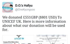 경수생일 기념 팬들의 기부 모음