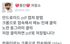 안드로이드 유저 인어들을 위한 PDF 저장 방법