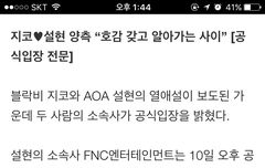 연애설 공식입장이라는데