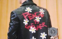 가죽재킷 등짝이 요로케 화려할줄ㅋㅋㅋ