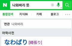 나와바리 바꾸길래 뭔뜻인지 검색해봤더니