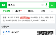 비스트 연관검색어에