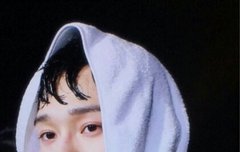 종대 수건 머리에 쓰고 있으니까