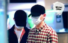 엑소 인천공항 입국 첸퓨