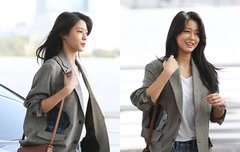 설현 공항 패션