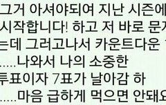 문자투표 주의사항