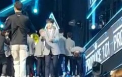 어제 생방 끝나고 떨어진 슬로건 주워간 연습생