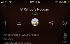 새삼 느끼는데 whuts poppin 핵명곡