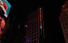 타임스퀘어 카이 생일 광고