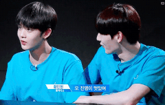 워너원 황민현이랑 배진영 케미